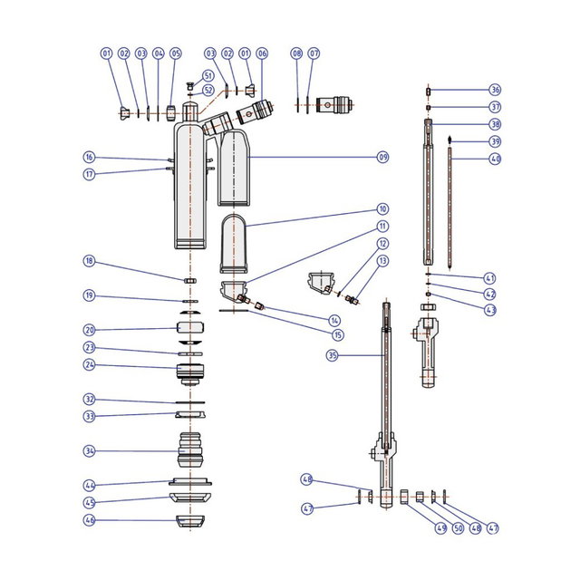 Rear shock spare parts Showa Honda CRF 250 R (09) - Return spring SUT07172