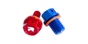 Magnetic oil drain plug Honda CRF 450 X (05-16) red - transmission DS89.1004R
