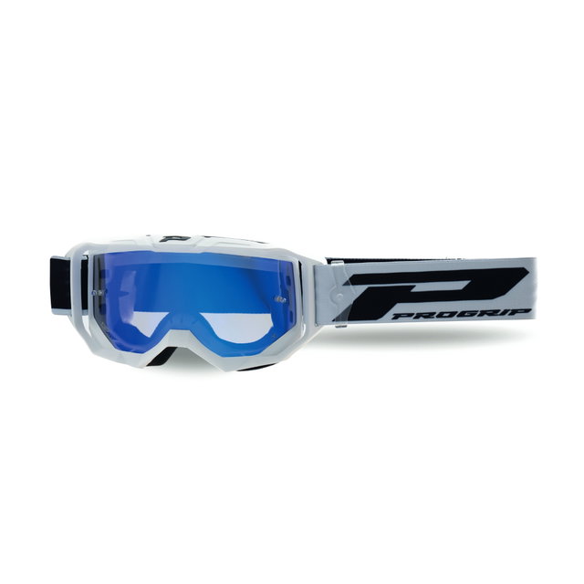 Goggles Pro Grip Vision Go - White mirrored lens blue 3300-323-FL