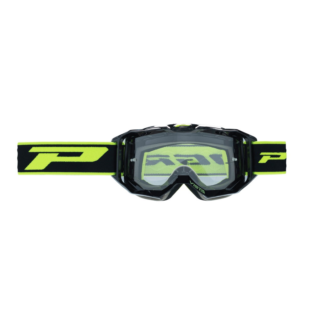 Goggles Pro Grip Vista - Black Neon yellow clear lens Goggles Pro Grip Vista - Black Neon yellow clear lens