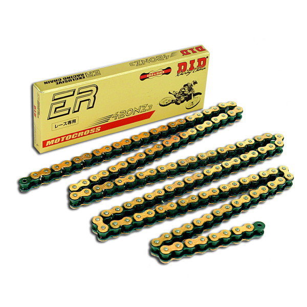 Drive chain DID pitch 420 cross professional without O-RING 140 links -gold 420NZ3.140
