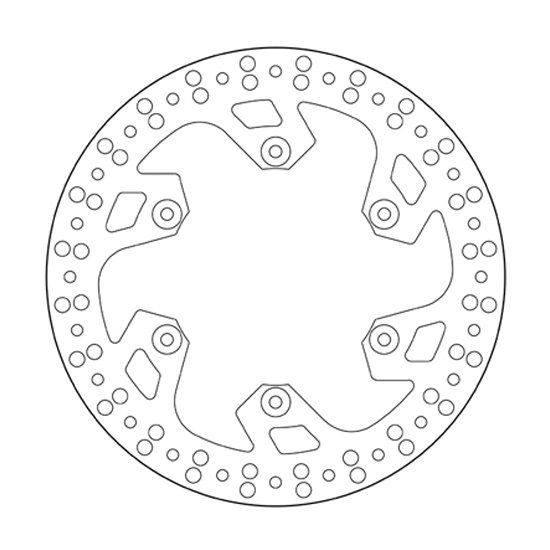 Brake disc Brembo Serie Oro Yamaha WR 450 F (03-18) rear 68B40790