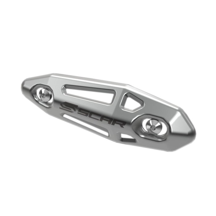 Universal aluminum 4-stroke exhaust header guard Scar Universal aluminum 4-stroke exhaust header guard Scar