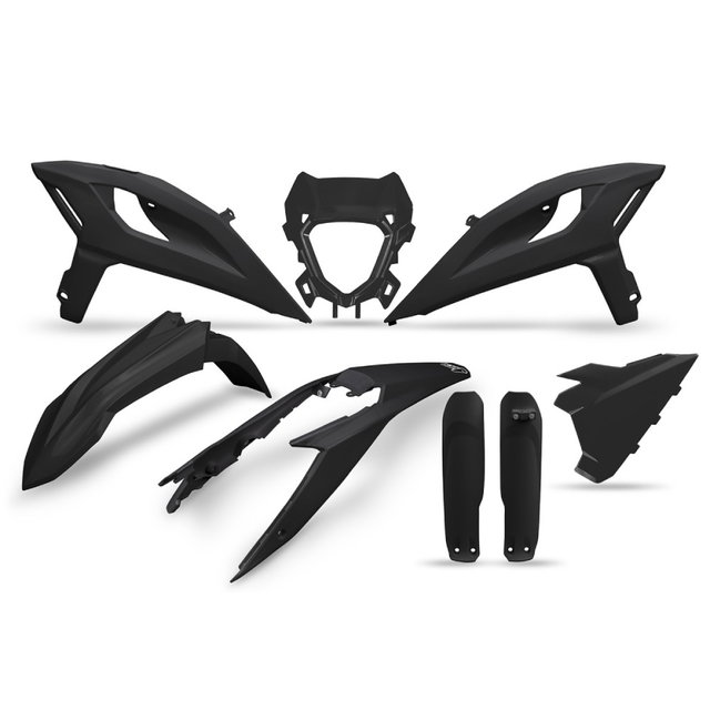 Plastics kit Beta RR 250 (25-26) - colour black BEKIT802F-001