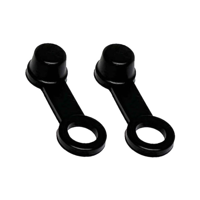 Pair of brake fluid caps black Pair of brake fluid caps black