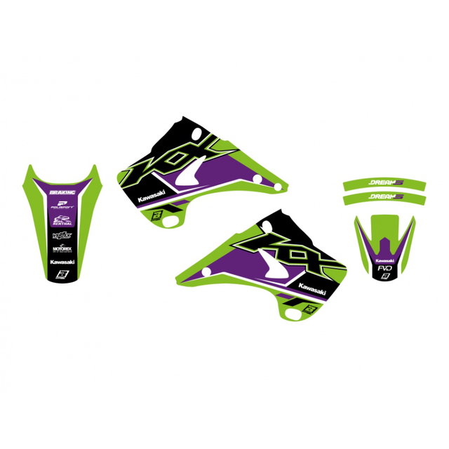 Graphics kit Kawasaki KX 125 (03-08) Dream 5 BL-2408AB
