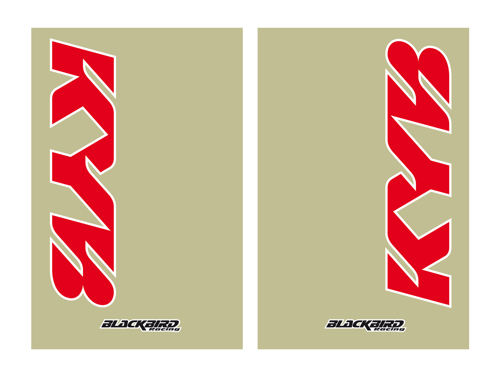 Kit sticker for Kayaba fork guard with transparent background Kit sticker for Kayaba fork guard with transparent background