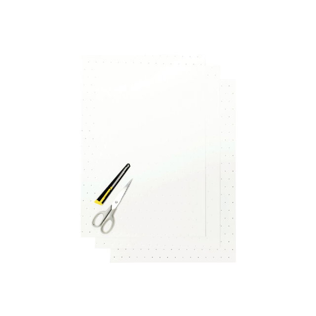 Crystall adhesive sheets white with holes BL-5052/10