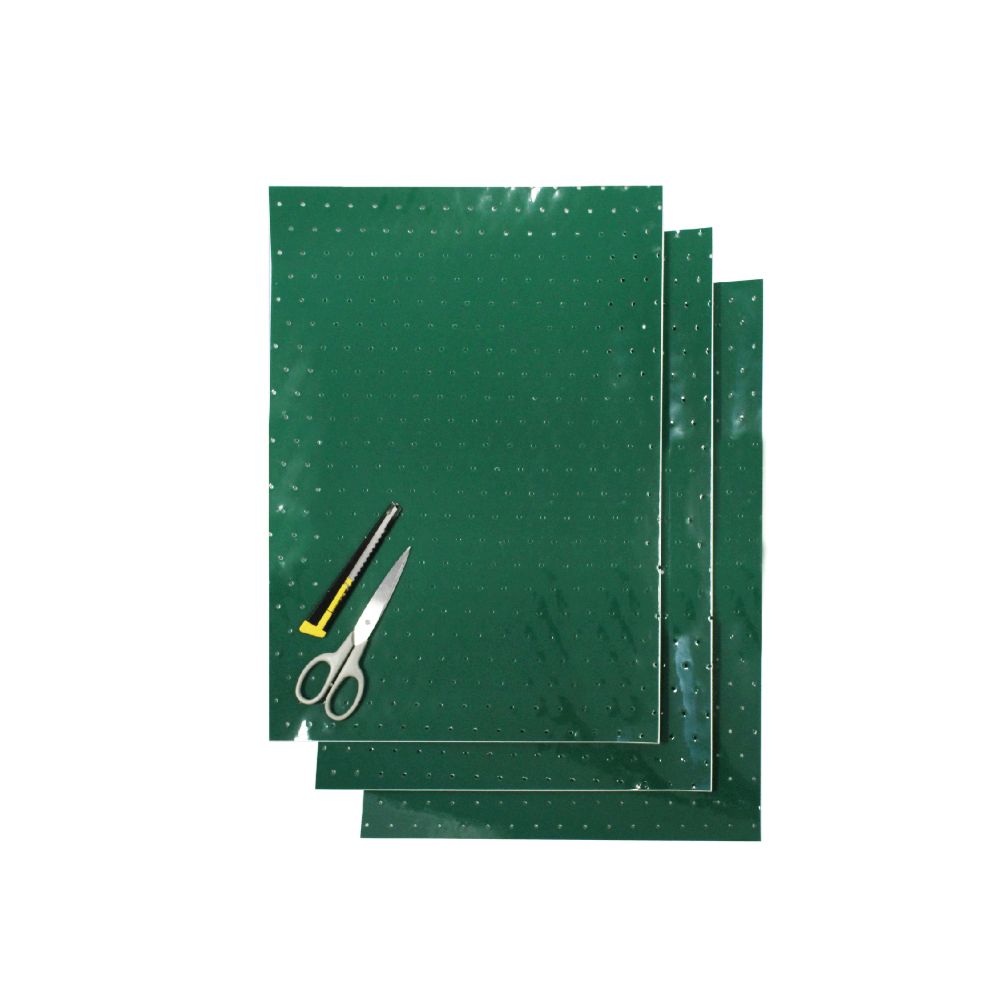 Crystall adhesive sheets green with holes Crystall adhesive sheets green with holes