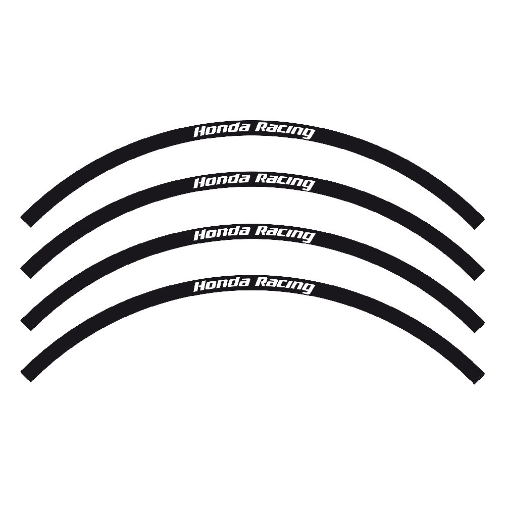 Kit sticker Wheel Honda Racing black Kit sticker Wheel Honda Racing black