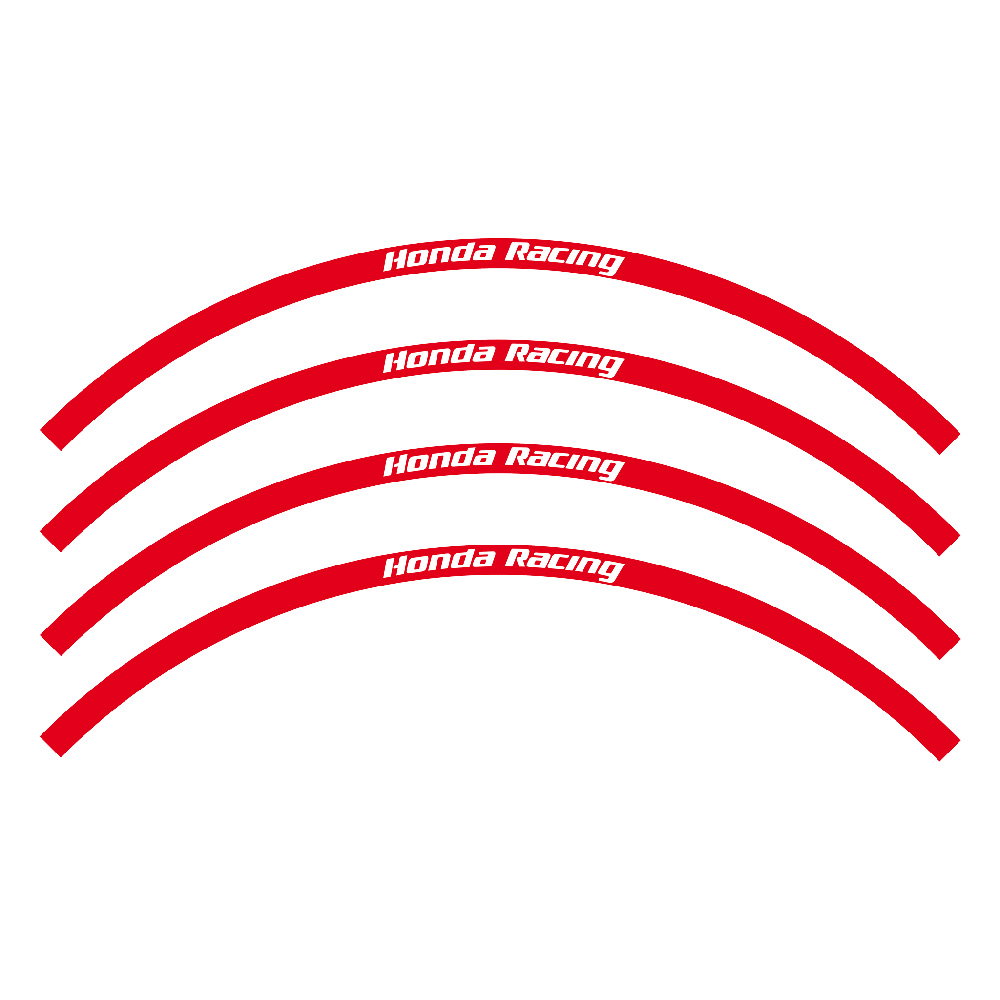 Kit sticker Wheel Honda Racing red Kit sticker Wheel Honda Racing red
