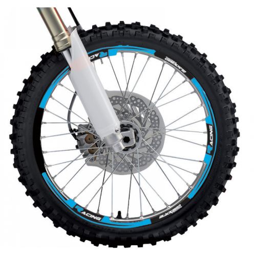 Kit sticker Wheel Blackbird Wing neon light blue Kit sticker Wheel Blackbird Wing neon light blue