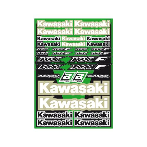 Kit crystall sticker universal Blackbird - Kawasaki Kit crystall sticker universal Blackbird - Kawasaki