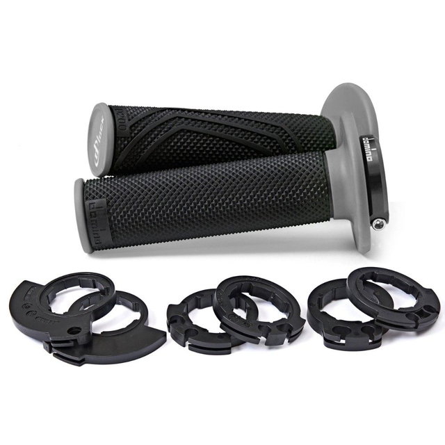 Pair of Grips Lock-On Domino D200 - black grey D2004052H8
