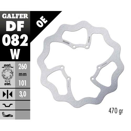 Brake disc Galfer Wave Honda CRF 250 RX (19-25) front DF082W