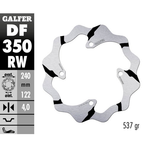 Brake disc Galfer Race Suzuki RMZ 250 (07-25) rear DF350RW