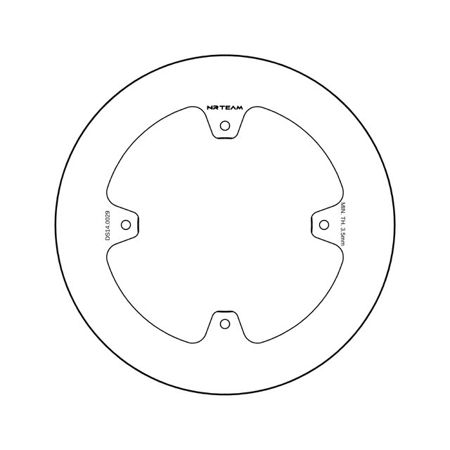 Brake disc NRTeam Honda CR 125 (02-07) rear solid DS14.0029