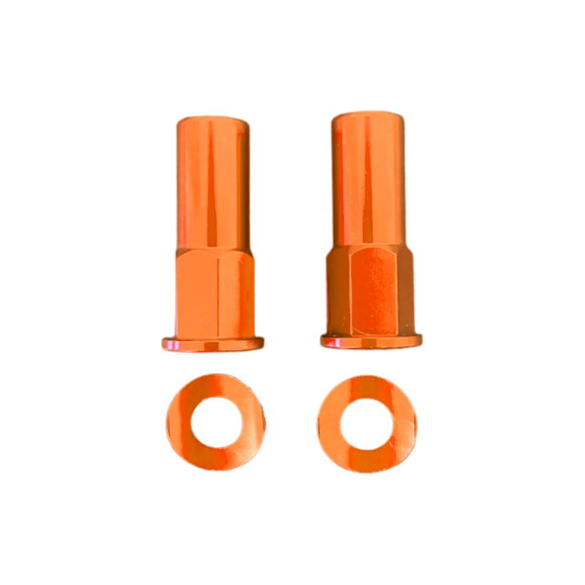 Pair of rim lock nuts orange DS88.5095A