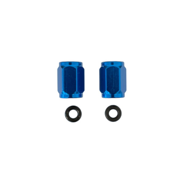 Pair of tire valve caps blue Pair of tire valve caps blue