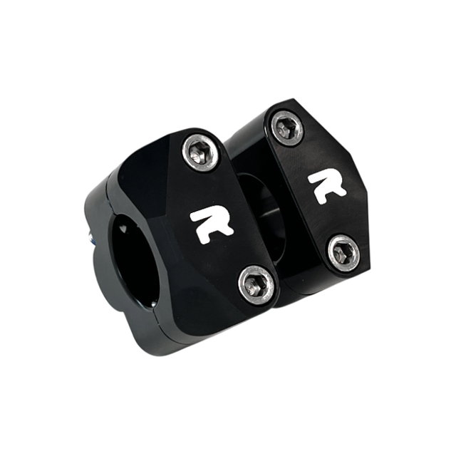 Adapter kit for 28.6 mm handlebars on triple clamps da 22 mm black - NRTeam DS88.6001N