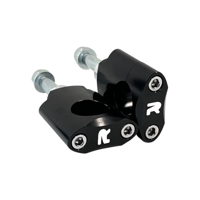 Handlebar mounts kit 28.6 mm high black - NRTeam Handlebar mounts kit 28.6 mm high black - NRTeam
