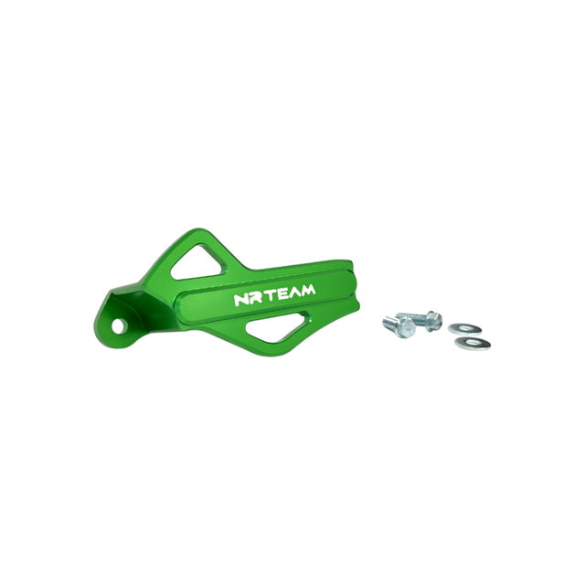 Rear brake caliper guard ergal Kawasaki KX 250 F (04-24) green DS88.7003V