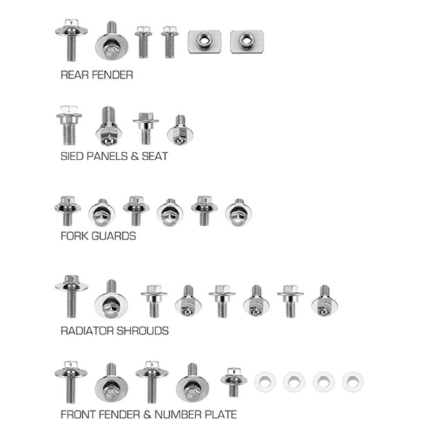 Plastics Screw Kit Kawasaki KX 250 (03-08) DS89.5301