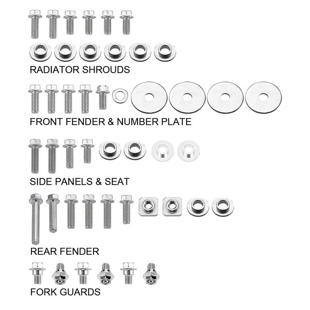 Plastics Screw Kit Suzuki RM 125 (01-12) DS89.5402