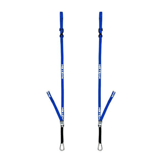 Pair of motorcycle straps Pull Up 25mm NRTeam blue DS89.PU10B