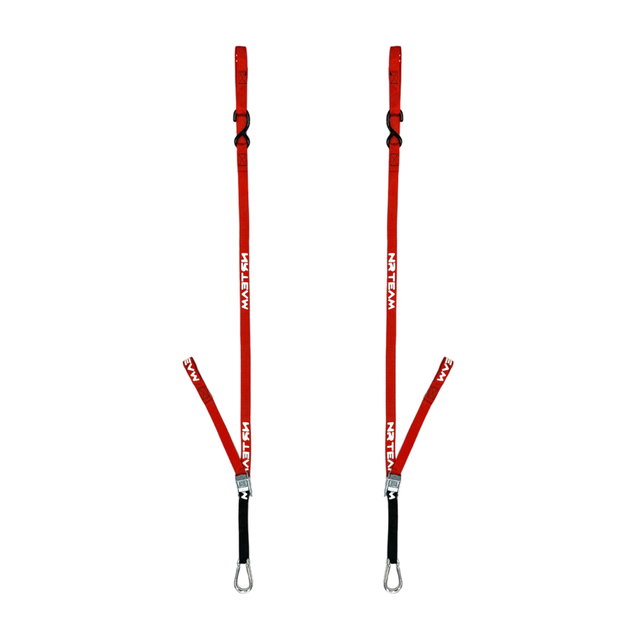 Pair of motorcycle straps Pull Up 25mm NRTeam red DS89.PU10R