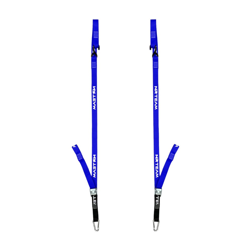 Pair of motorcycle straps Pull Up 38mm NRTeam blue Pair of motorcycle straps Pull Up 38mm NRTeam blue