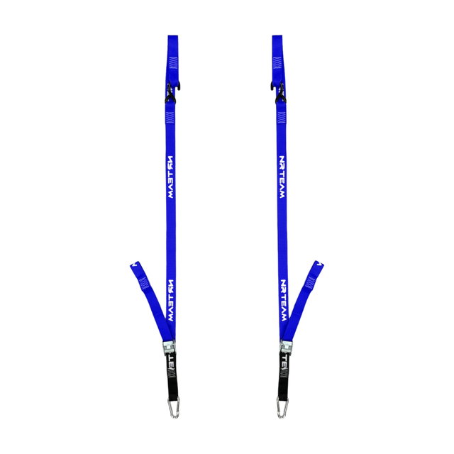 Pair of motorcycle straps Pull Up 38mm NRTeam blue DS89.PU15B