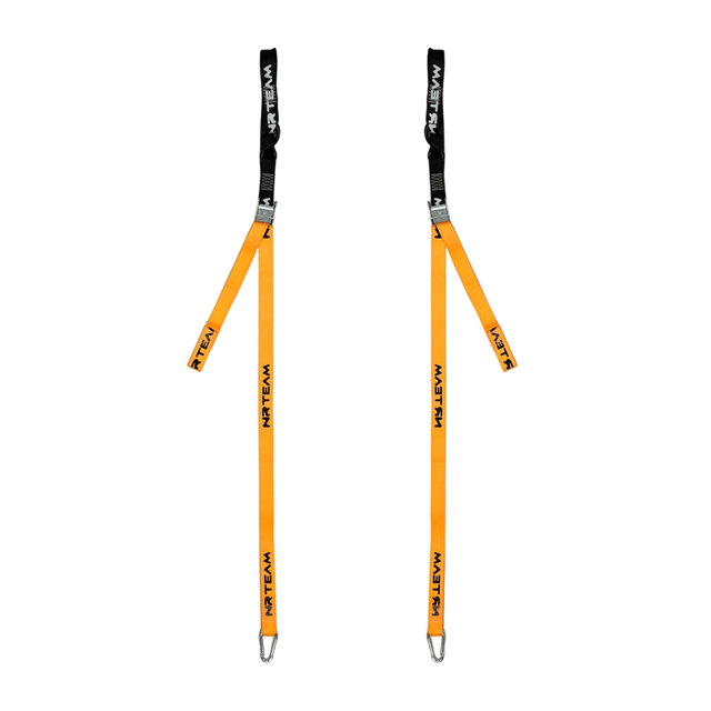 Pair of motorcycle straps Tie Down 38mm NRTeam orange DS89.TD15A