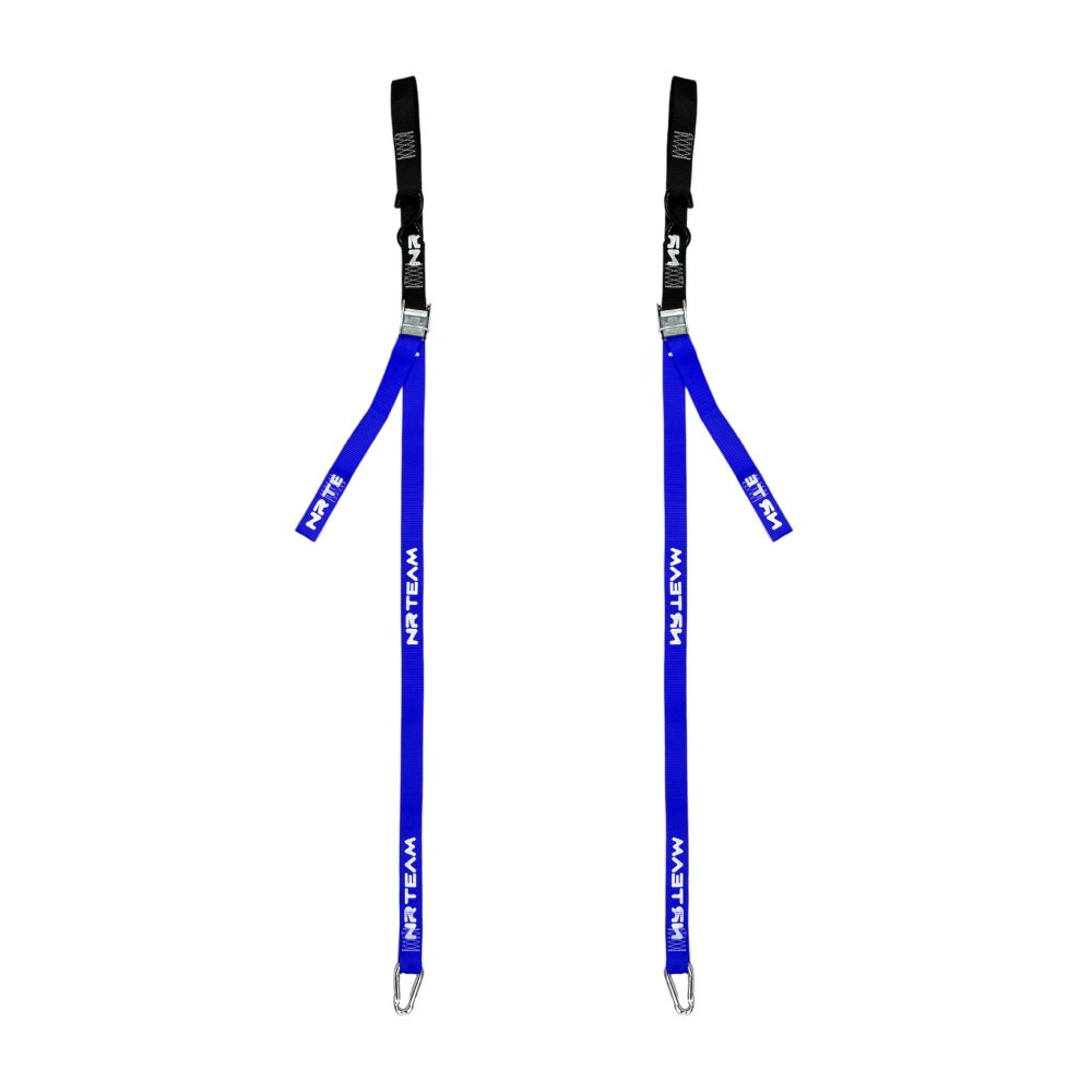 Pair of motorcycle straps Tie Down 38mm NRTeam blue Pair of motorcycle straps Tie Down 38mm NRTeam blue