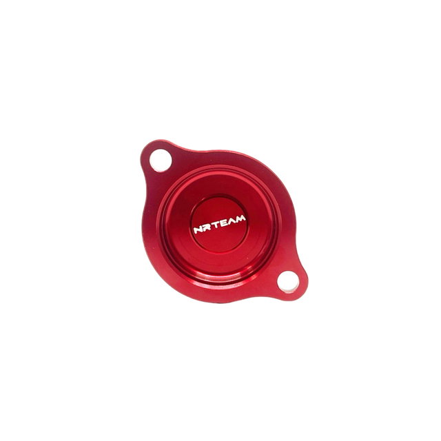 Oil filter cover Honda CRF 250 R (04-09) red - NRTeam DS94.0005R