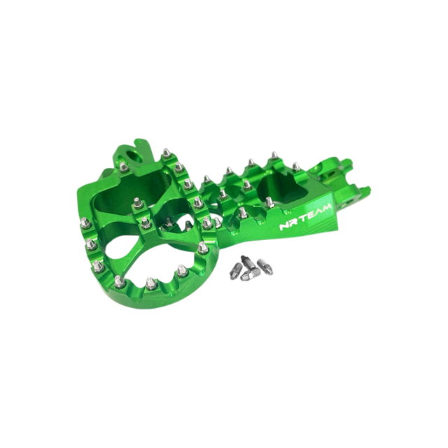 Footpegs Ergal Kawasaki KX 450 F (07-26) green DS98.0792V