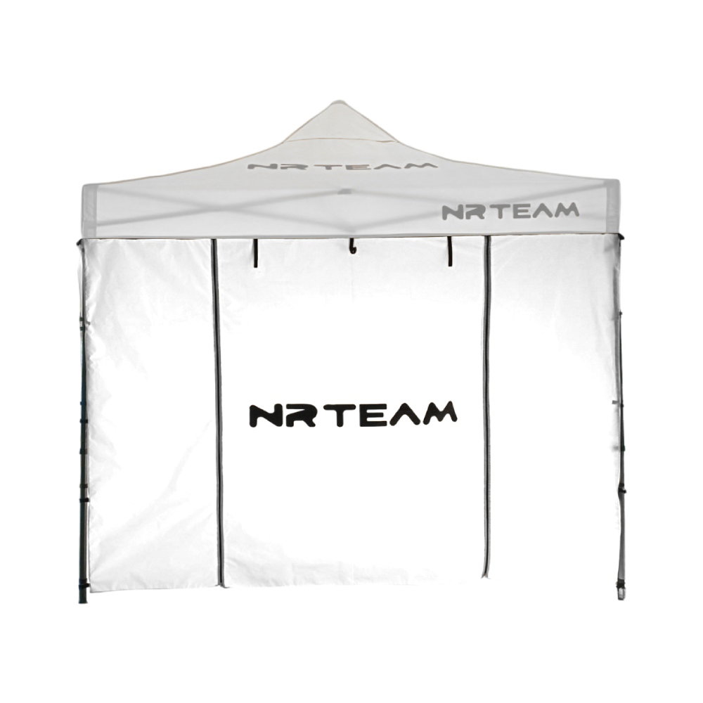 Gazebo front wall with door - white Gazebo front wall with door - white