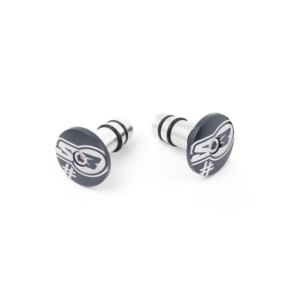Pair of handlebar end caps S3 titanium Too Pair of handlebar end caps S3 titanium Too