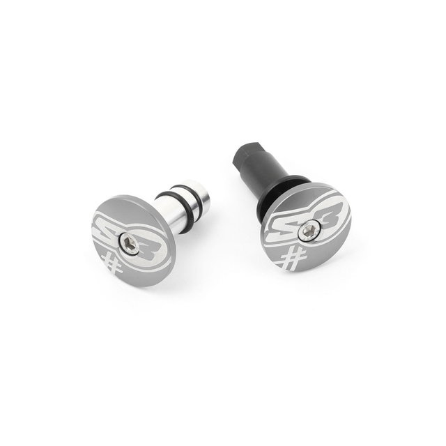 Pair of handlebar end caps S3 grey Five HA-END5-S