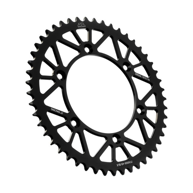 Rear sprocket JT ergal Suzuki RMZ 250 (07-25) 49 teeth black JTA808.49BLK