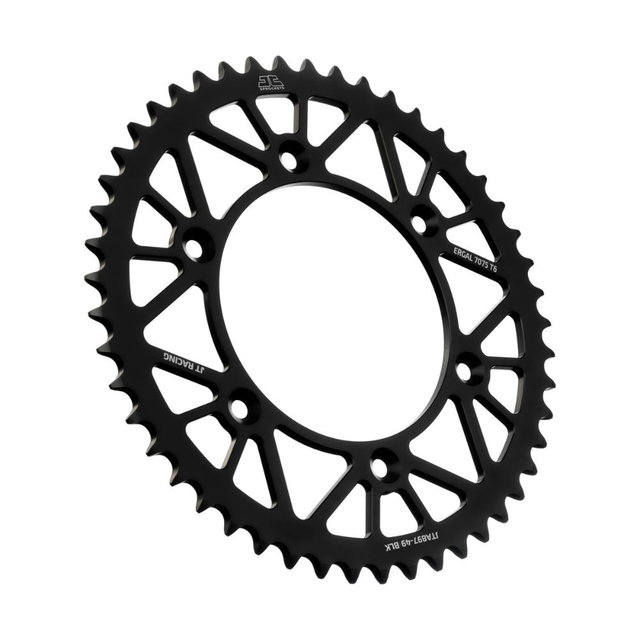 Rear sprocket JT ergal KTM 250 SX-F (06-25) 49 teeth black JTA897.49BLK