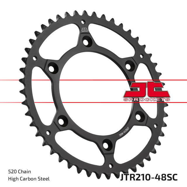 Rear sprocket JT steel Honda CRF 250 X (04-17) 48 teeth self-cleaning JTR210.48SC