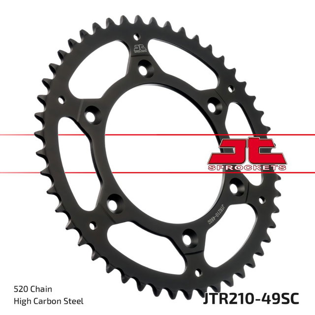 Rear sprocket JT steel Beta RR 250 (13-25) 49 teeth self-cleaning JTR210.49SC