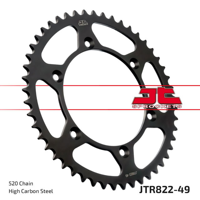 Rear sprocket JT steel Gasgas 250 EC-F (10-15) 49 teeth JTR822.49