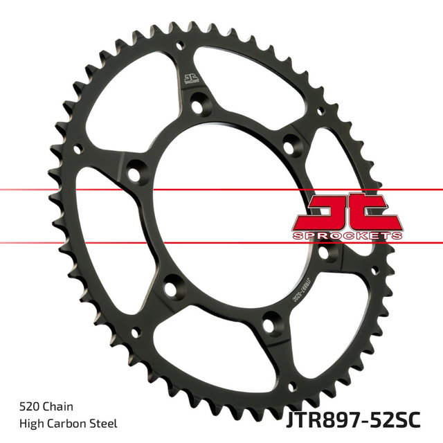 Rear sprocket JT steel Husqvarna 250 FC (14-25) 52 teeth self-cleaning JTR897.52SC