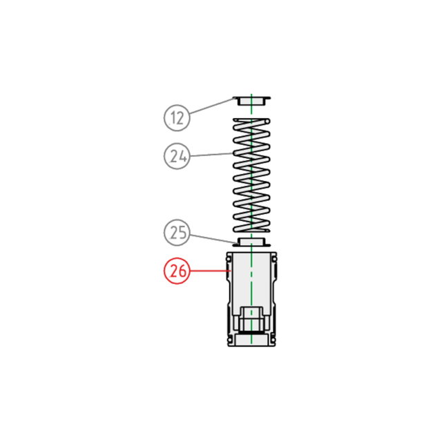 Free piston KYB Husqvarna 450 TC (10) - Complete K110260000901
