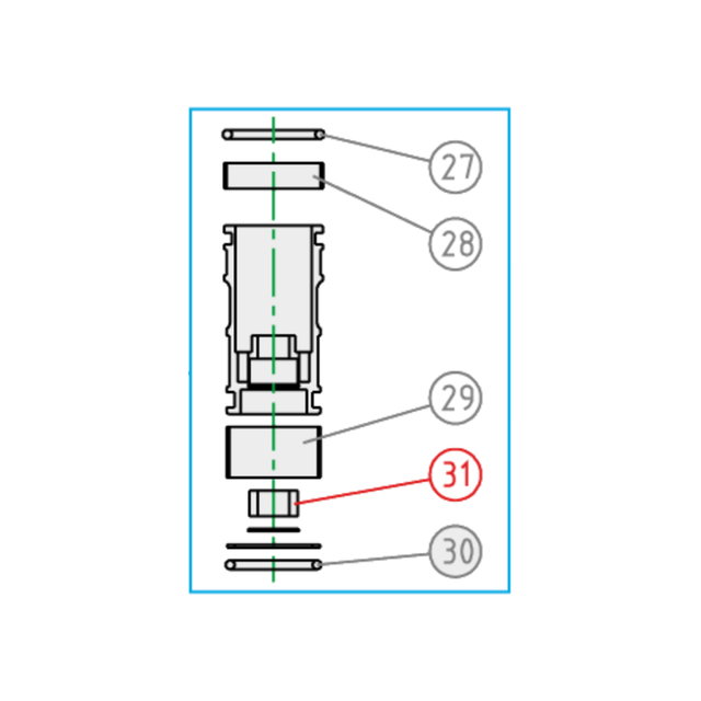 Free piston KYB Honda CRF 450 R (13-14) - Oil seal K110760000101
