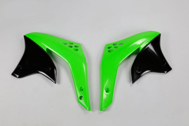 Radiator Shrouds Kawasaki KX 450 F (07) green and black* KA03784-026
