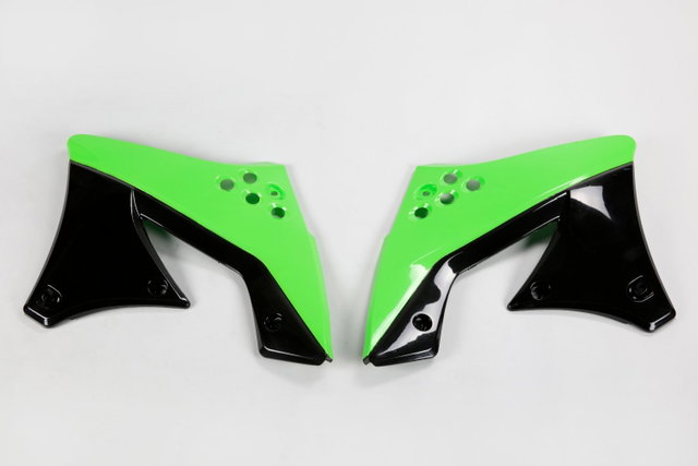 Radiator Shrouds Kawasaki KX 250 F (09-12) green and black* KA04703-999