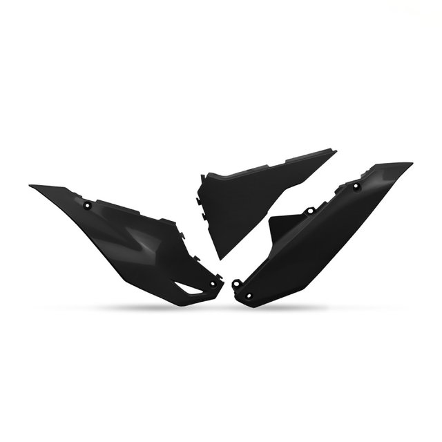 Side number plates Kawasaki KX 250 F (25-26) black KA04762-001